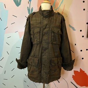 Vintage 90’s does 70’s Lucky Brand camouflage army-style Jacket Unisex